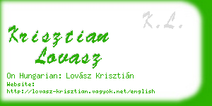 krisztian lovasz business card